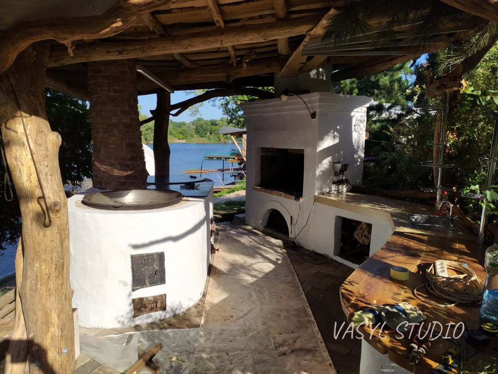 General view of the gazebo in the Plov Cauldron “Festival” project